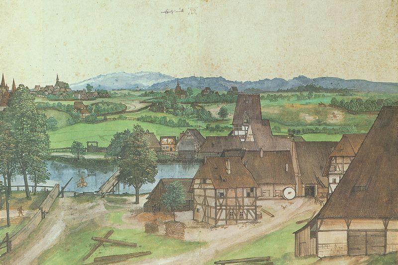 Albrecht Durer The Wire-drawing Mill oil painting image